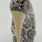 (35-41EUR)women's sexy python design sheepskin double platform high heels dress shoes x128