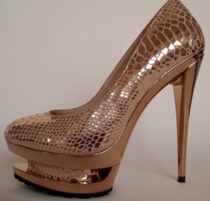 (35-41EUR)women's Snake skin two platform high heels dress shoes x99