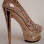 (35-41EUR)women's Snake skin two platform high heels dress shoes x99