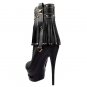 (35-41EUR)women's sheepskin platform high heels ankle boots( Drop Ship) x124