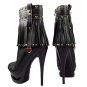 (35-41EUR)women's sheepskin platform high heels ankle boots( Drop Ship) x124
