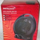 Brentwood Portable Electric Heater and Fan - Model H-F301BK, Black Brentwood Portable Electric Heater and Fan - Model H-F301BK, Black