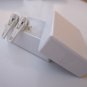 White Zipper Pull Earrings
