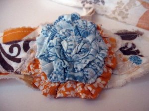 Teal Tangerine HeadTie {One}