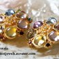 Korean Fashion Jewelry Dazzling Button Flora Earrings