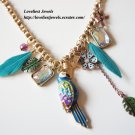 Korean Fashion Jewelry Love Parrot Feather Necklace
