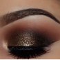 Long Lasting Eye Shadow (Sparkly Brown / Gold) Eye Makeup by Mattify Cosmetics