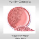 Long Lasting Blush in Strawberry Wine (rose pink blush for medium skin) Vegan Cruelty-Free Makeup