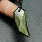 Natural gold Obsidian  stone Wolf  tooth-like thing pendants