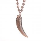 Natural ice Obsidian  stone Wolf  tooth-like thing pendants