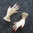 Jewelled Hands Brooch (Set of 2)