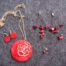 Red Jewelery Set (Assorted Pieces)