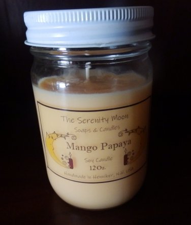 12 Oz. Mango Papaya Soy Candle