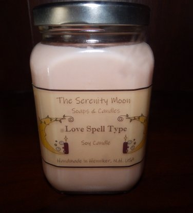 10 Oz. Love Spell Type Soy Candle