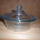 Fire King casserole blue sapphire