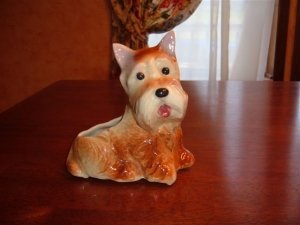 Brown Scottie Planter