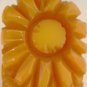 Vintage Bakelite Yellow Flower Clip