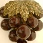 Vintage Bakelite Purple Grapes Clip