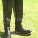 CUSTOM ENGINEER BOOTS 20  INCHES SHAFTS HEAVY LEATHER