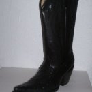 COWBOY BOOTS OSTRICH DESIGN LEATHER men SZ 11.5 NEW