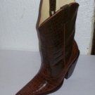 cowboy boots 5" HEELS CROCODILE BELY DESIGN  men# 9