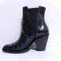 Round toe ankle boot plank style vamp 3 3/4 inch heels, side elastic CUSTOM MADE