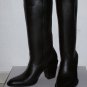 MADE TO ORDER ROUND TOE18 INCHES TALL SIDE ZIPPER BOOTS
