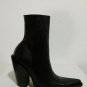 ANKLE 2 PIECE COWBOY BOOT 5" HEEL SIDE ZIPPER CHOOSE LEATHER AND TOIE STYLE