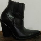 Sharp toe ankle boots with side zipper 5 inch heels stock boots men size 7.5 new