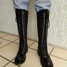 CUSTOM MADE TO ORDER RANGER LACE UP BOOT 20" tall  FULL GRAIN THICK LEATHER