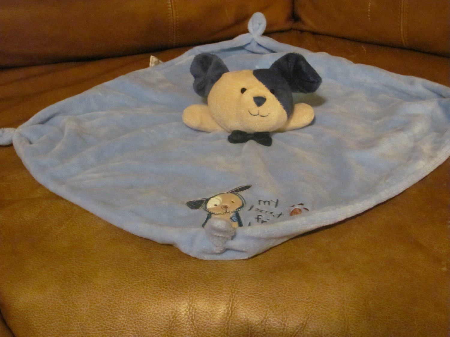 blue dog lovey blanket