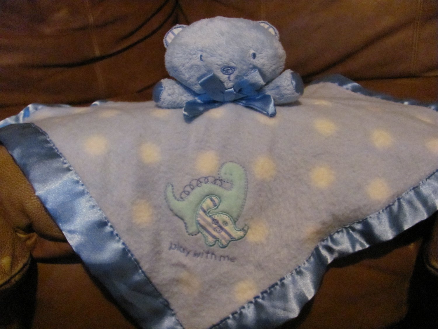 carter's teddy bear security blanket