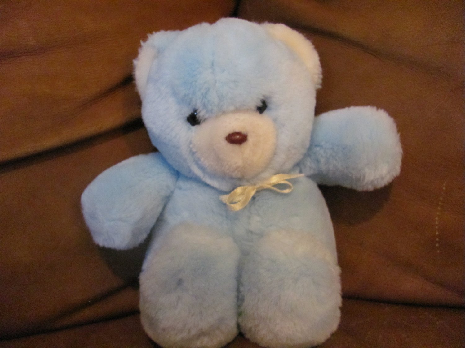 vintage blue teddy bear