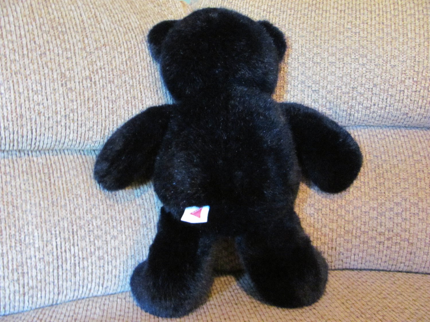 Vintage 1992 Dakin Black & Tan Teddy bear Lovey Plush 19