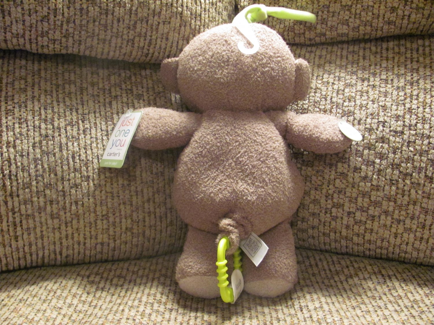 carter's monkey musical plush toy