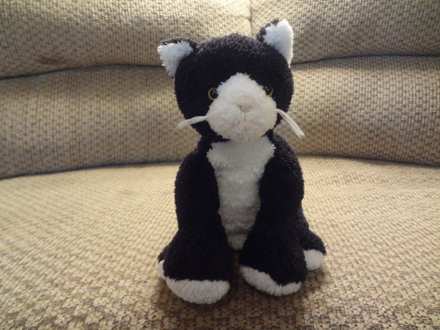 Mary Meyer Sweet Rascals Black White Kitty Cat Lovey Plush 10