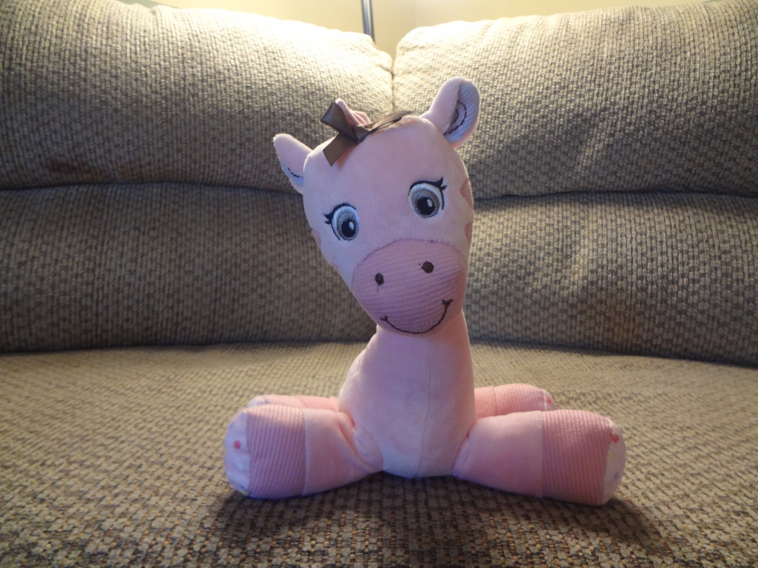 pink giraffe lovey