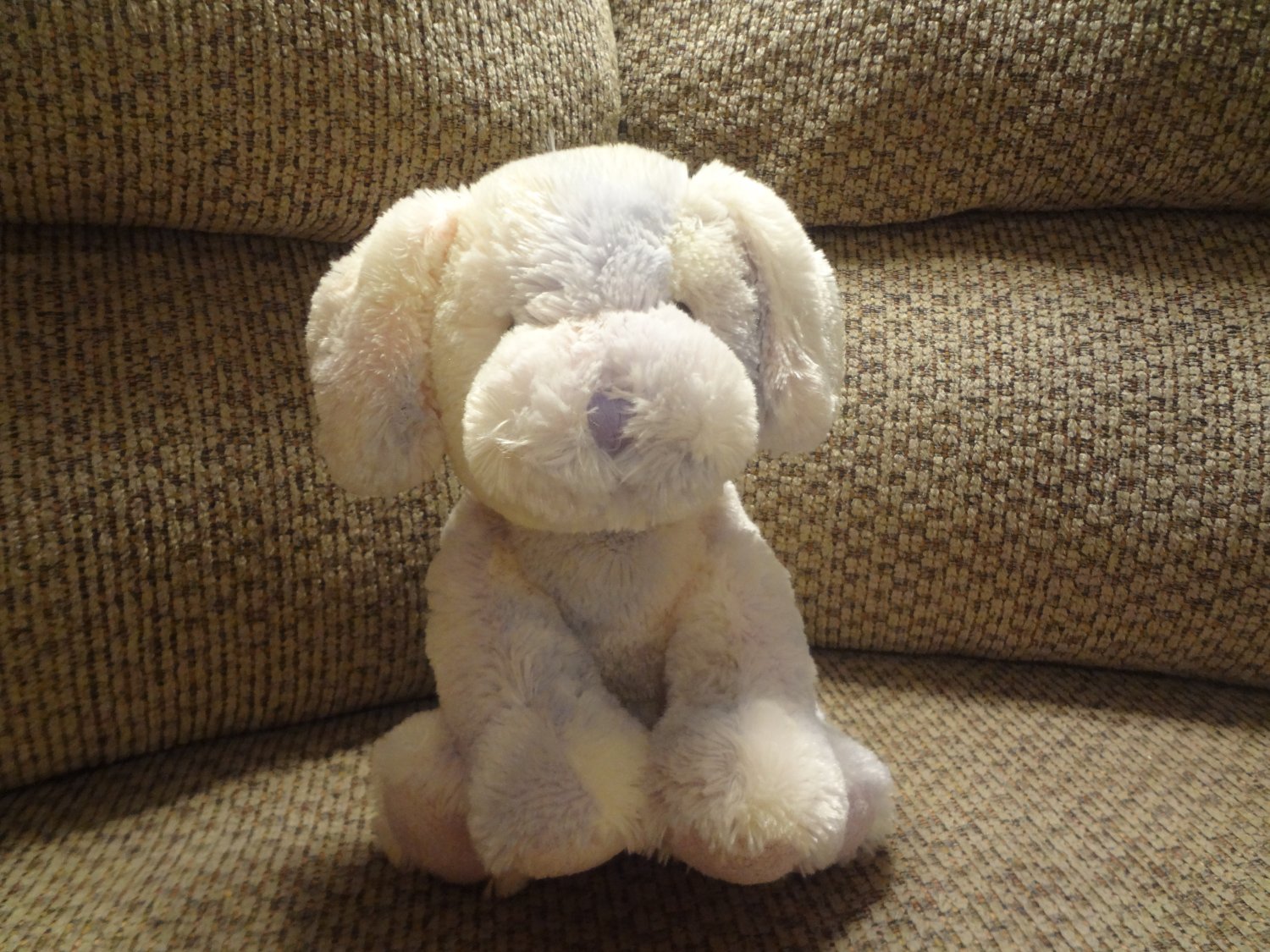 lavender stuffed dog