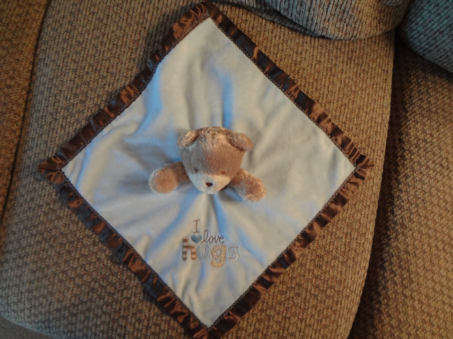 carter's teddy bear security blanket