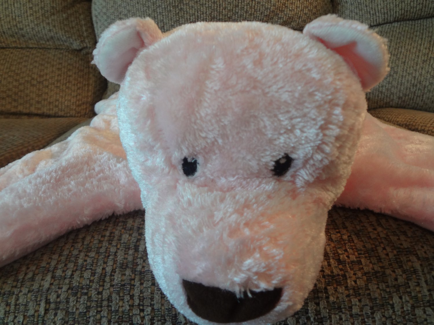 gund pink bear blanket