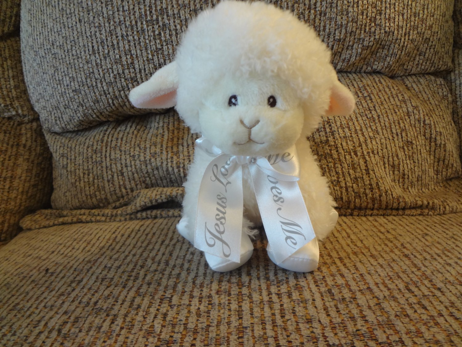 jesus loves me plush lamb