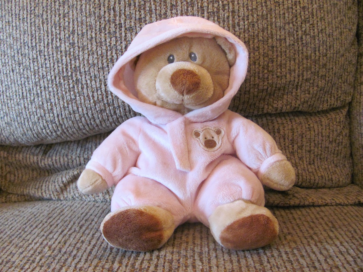 2012 Ty Baby Pluffies Pink PJ Bear Pajamas Large Plush 10