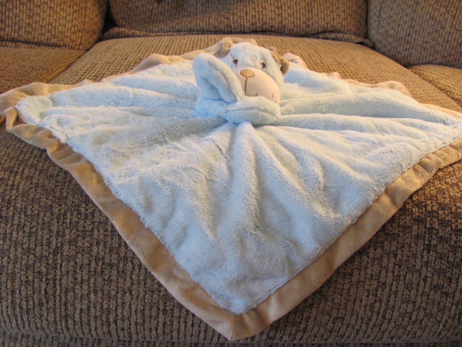 blue dog lovey blanket