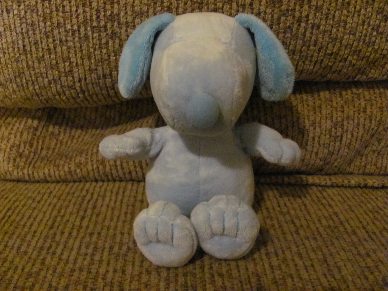 blue snoopy stuffed animal