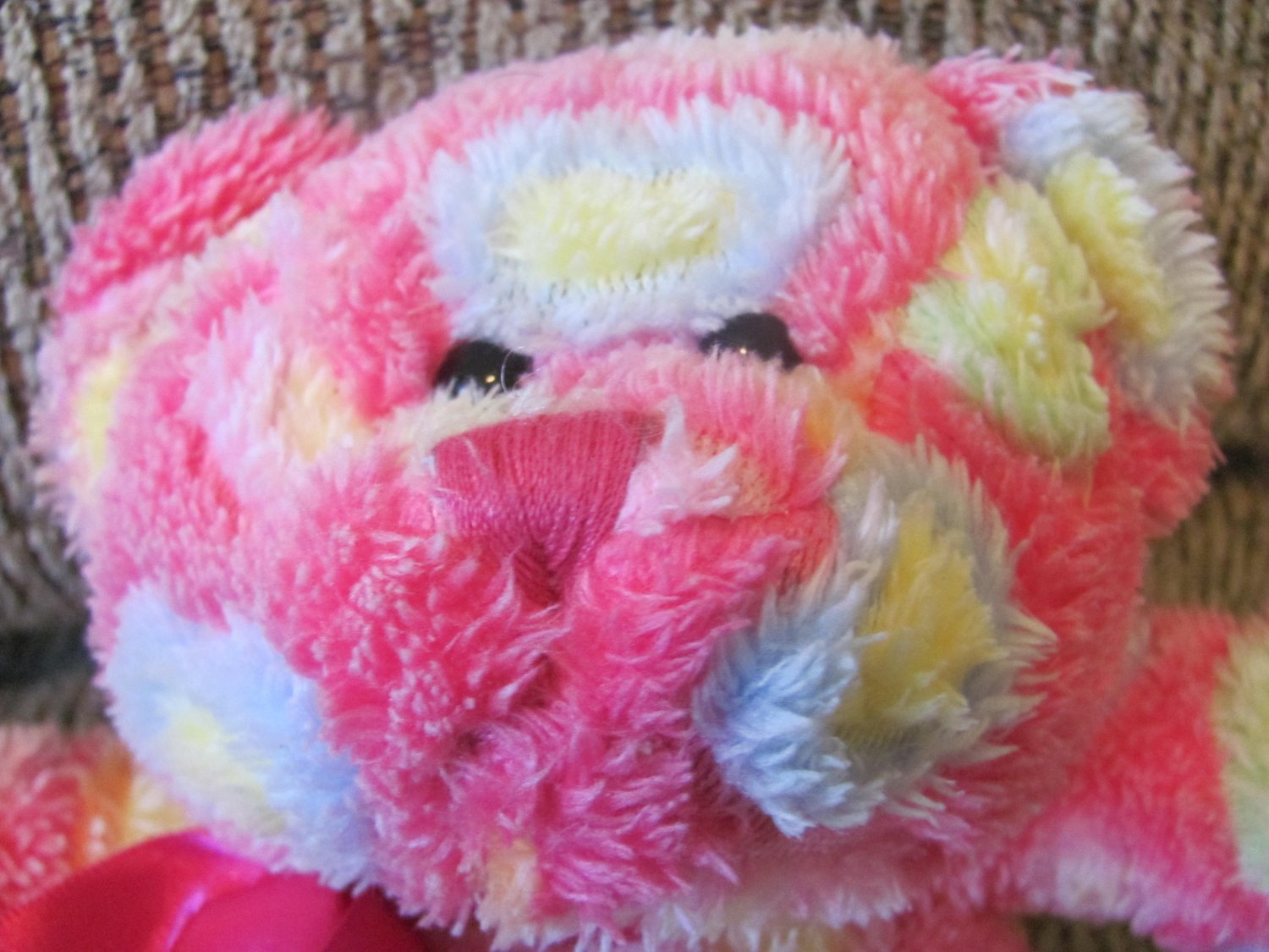 animal adventure pink teddy bear