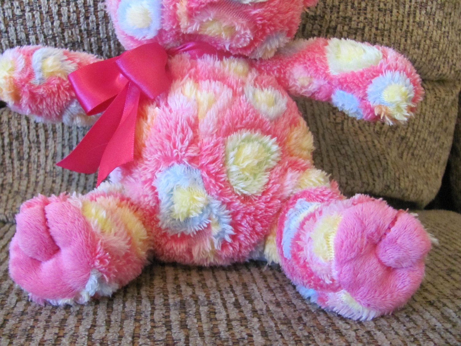 animal adventure pink teddy bear