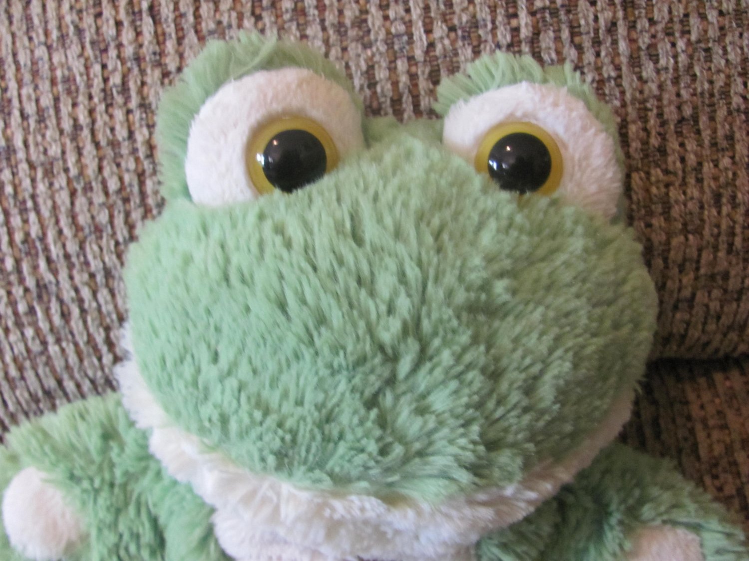 green frog lovey