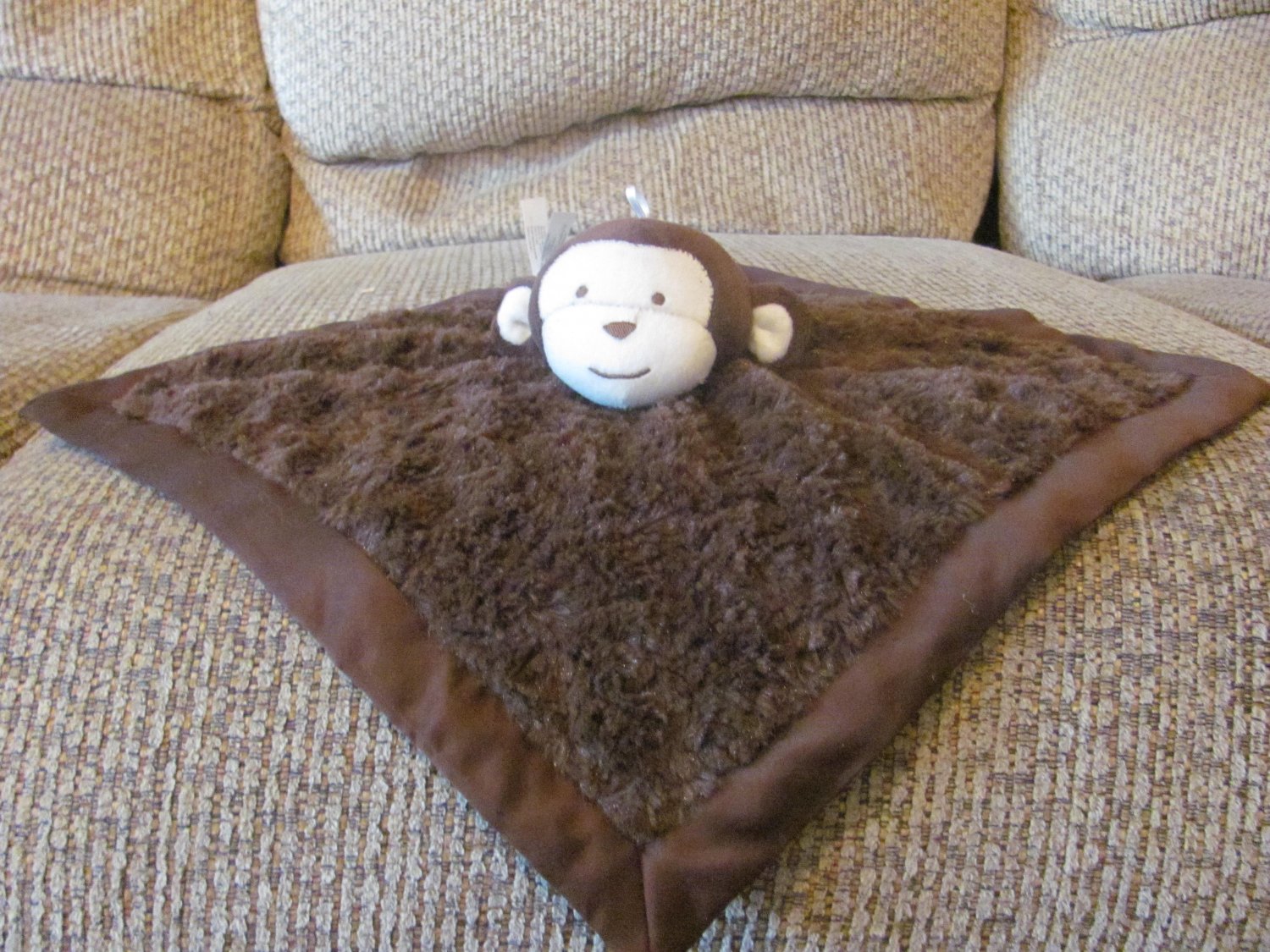 monkey plush blanket