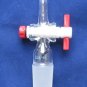 Straight vaccum adapter with PTFE stopcock, 24/40