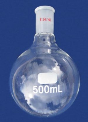 Round bottom flask,single neck,500ml,24/40,heavy wall